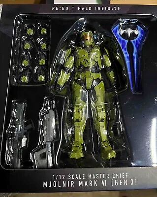 Halo Infinite Master Chief 1:12 PVC Mjolnir Mark VI Action Figure Model Kit Toys • $39.99