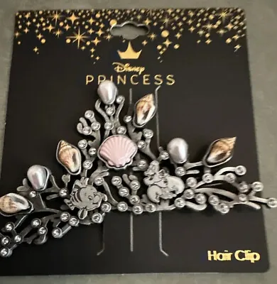 Disney Princess The Little Mermaid Shells With Diamonds Hair Clip Barrette. New • $24.50