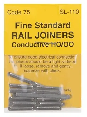PECO SL-110 - 24 X Code 75 Fine Scale 00 Gauge Fishplates Track Joiners +AM48Pos • £3.95