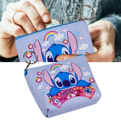 1X Lilo And Stitch Zipped Coin Purse Toy Game Children’s Girls Boys Gift • £2.79