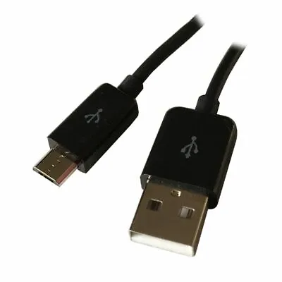 15ft USB SLIM/High Amp Type A Male To Micro-B 5-Pin Cable  Nickel Plated • $6.12