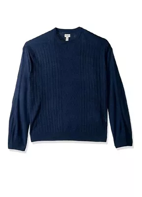 Dockers Men's Big And Tall Crewneck Soft Acrylic Long Sleeve Sweater Pembroke M • $19.99