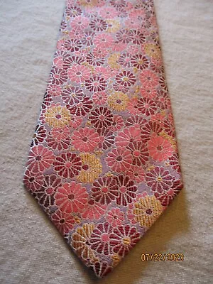 J. Crew Pink Floral Silk Neck Tie • $16.95