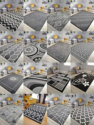 £24.99 • Buy New Black Grey Silver Small Extra Large Big Huge Size Floor Carpet Rug Mat Cheap