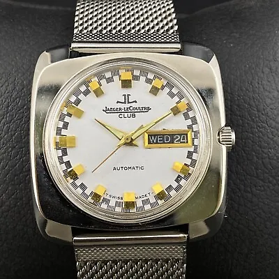 £0.99 • Buy Vintage Jaeger Lecoultre Club Automatic Day Date Men's Wrist Watch