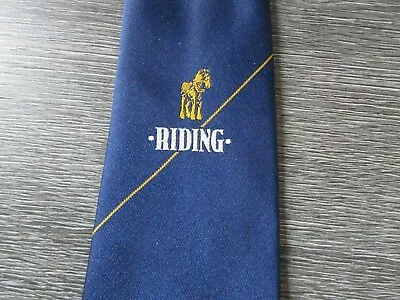 £9.99 • Buy Riding With Shire Horse Motif Mansfield Brewery Interest Tie By William Turner