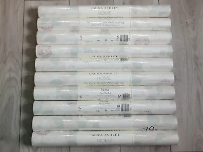 LAURA ASHLEY Nina Eau De Nil Wallpaper Batch No: W075795-A/2 PRICE PER ROLL • £13.54