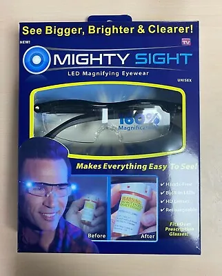 £10.99 • Buy LED Magnifying Eyewear Glasses 160% Magnification Rechargeable As Seen ON TV