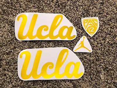 UCLA Custom Gold Satin Chrome Full Size FS Football Helmet Decals PAC 12 Jordan • $15.99