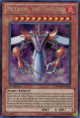 Yugioh! Metaion The Timelord PHSW Secret Rare 1st Ed NM • $4.75