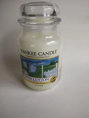 Yankee Candle Clean Cotton Large Jar 623g Brand New • £19.99