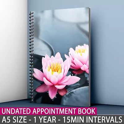 £13.99 • Buy A5 Undated Appointment Book Diary Beauty Salon Therapists 3 Columns Nail Massage