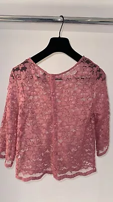 Gorgeous Pink Lace H&M Top Size 8 • $6.17