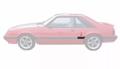 1985-1986 Ford Mustang LX Left Drivers Front Of Quarter Body Moulding Molding • $33.06