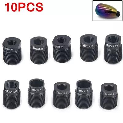 10PCS Gear Shift Knob Thread Adapter Nut Insert Car Kit M10x1.25 M8x1.25 M12 M14 • $12.89