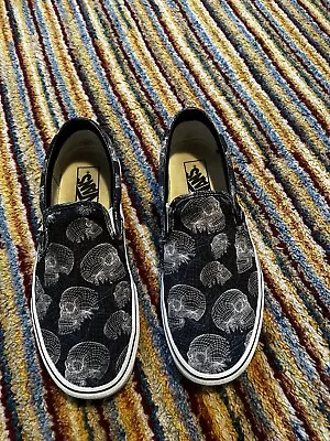 Vans Classic Slip-On. Limited Edition Skull Print UK 7 EU 40.5 • $40