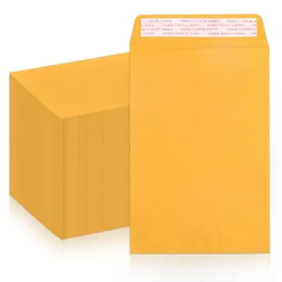 6x9 Envelopes Self Seal 250 PCS Small Brown Kraft Catalog Envelopes Manilla... • $37.23