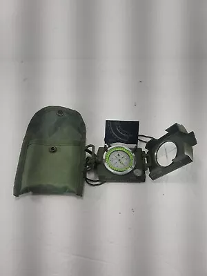 Professional Pocket Military Compass Metal Clinometer Hiking Sighting Camping C1 • $20.99