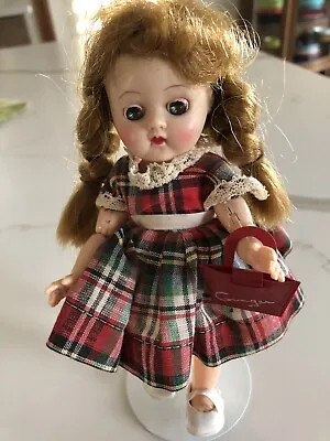 Vintage Cosmopolitan Bent Knee Walker Ginger Doll W/Braids In Tagged Dress! • $55