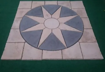 Paving Sun Star Circle With Square Kit For Garden Patio Slab Stone Feature.  • £225