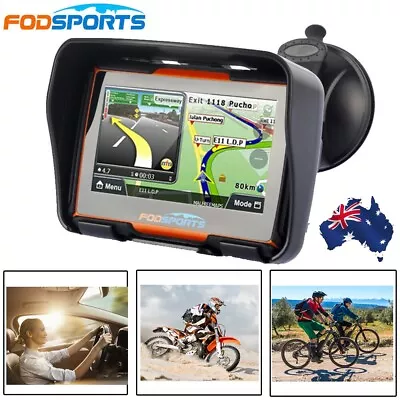 4.3  Motorcycle Navigation Motorbike GPS Touch Screen Navigator Car 8GB NAV SAT • $140