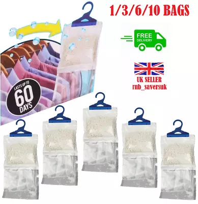 Hanging Wardrobe Dehumidifier Damp Mould Mildew Moisture Condensation • £2.99