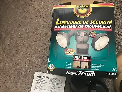 Heath Zenith Motion Sensor Quartz Dual Security Light 240 Degree Detection Zone • $17