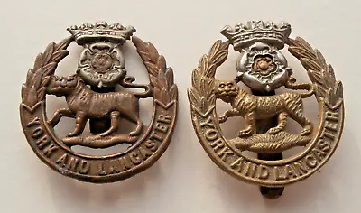 Original York & Lancaster Regiment British Army Military Cap Badge • £14.99