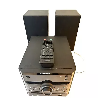 Wiscent WTB-779 Stereo System DVD Mini Hi-Fi Combo With Remote 2 Speakers Works • $56.98