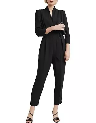 New! Versatile WITCHERY Black Jumpsuit Pantsuit - Size 14 • $89.90