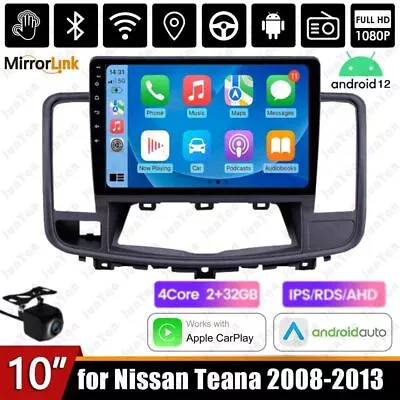 Android 12 Car Stereo Carplay GPS Navi Radio For Nissan Maxima 2008 2009 2013 • $155.99