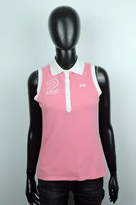 Polo Tank Top LA MARTINA Woman SIZE S Shirt Cotton Jersey Pink • $11.67