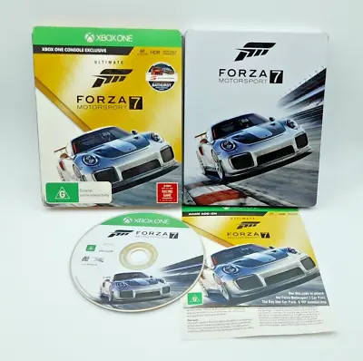 Forza Motorsport 7 XBOX One Steel Book Ultimate Edition VGC PAL - Free Postage • $124.95