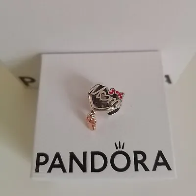 Pandora Authentic Disney Minnie Mouse Mum Heart Charm 781142C01 • £17.99