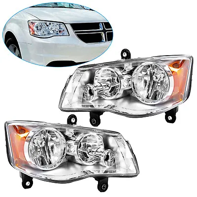 Headlight For 2008-2016 Chrysler Town&Country 2011-2020 Dodge Grand Caravan L+R • $87.50