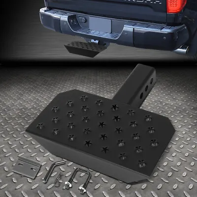 Universal 2 Receiver Trailer Tow Towing Rear Hitch Step Nerf Bar Bumper Guard • $39.88