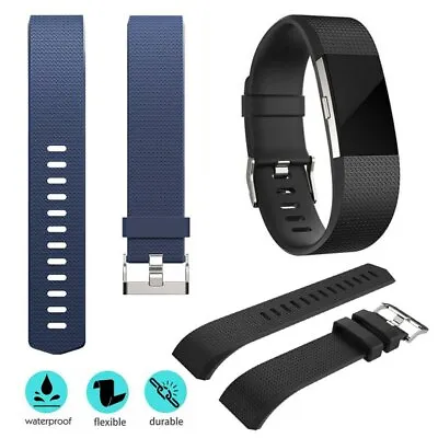 $6.23 • Buy HOT Replacement Silicone Wrist Band For Fitbit Charge HR 2 / Charge 2