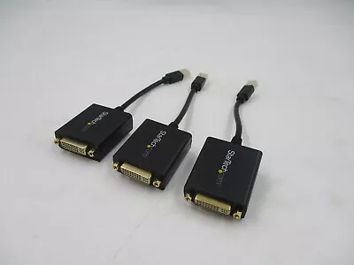 Lot Of 3x StarTech Mini DisplayPort To DVI Video Adapter Converter P/N: MDP2DVI • $14.99