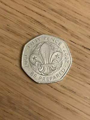 Be Prepared 50p Pence Coin 1907-2007 • £30