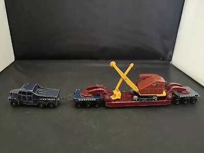 W3-matchbox Major Pack M-6 Pickfords Crane Transporter And Ruston Bucyrus • $49.72