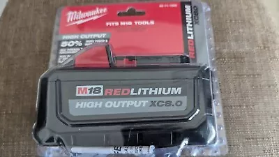 Genuine Milwaukee 48-11-1880 M18 RedLithium High Output XC8.0 Battery NEW • $79.95