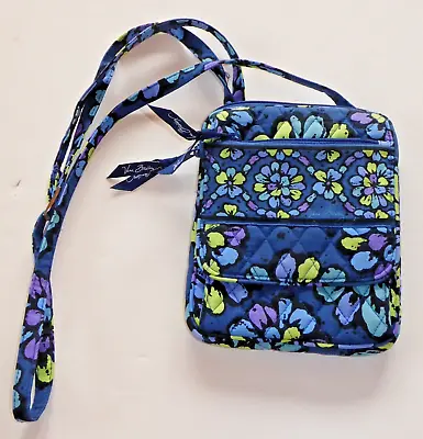 Vera Bradley Crossbody Hipster Shoulder Bag Purse Indigo Pop Design • $12