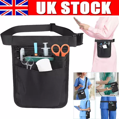 Practical Nurse Organizer Belt Waist Bag Organizer Multiple Pocket Storage • £5.90