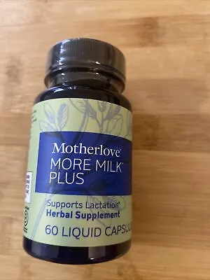 Motherlove More Milk Plus Supports Lactation Herbal Supplement 60 Liq. Caps New • $12.99