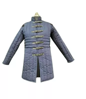 Medieval Gambeson Arming Doublet Quilted Armor Aketon Costume Jacket • $108