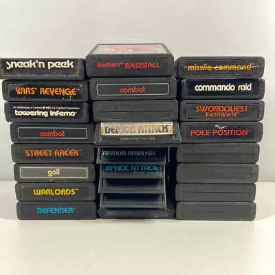 Lot Of 25 Atari 2600 Games See Description For Titles • $39.99