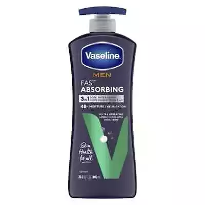 NEW Vaseline Men Body - Face Lotion Fast Absorbing 20.3 Oz FREE DELIVERY✅ • $9.50