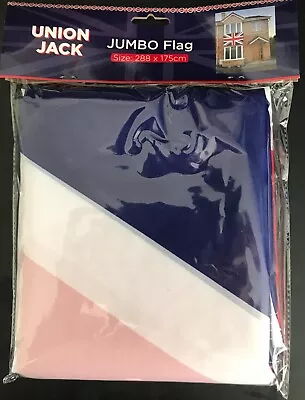  JUMBO  Union Jack Flag 10ft X 6ft Approx 288 X 175cm • £9.99