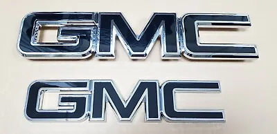 GM Grille Tailgate Emblem Black Chrome For 2015-19 GMC Sierra 1500 2500HD 3500HD • $66.80