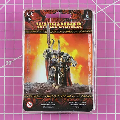 Warhammer Chaos Lord NIB Plastic - Games Workshop Citadel Fantasy Warrriors • $34.95